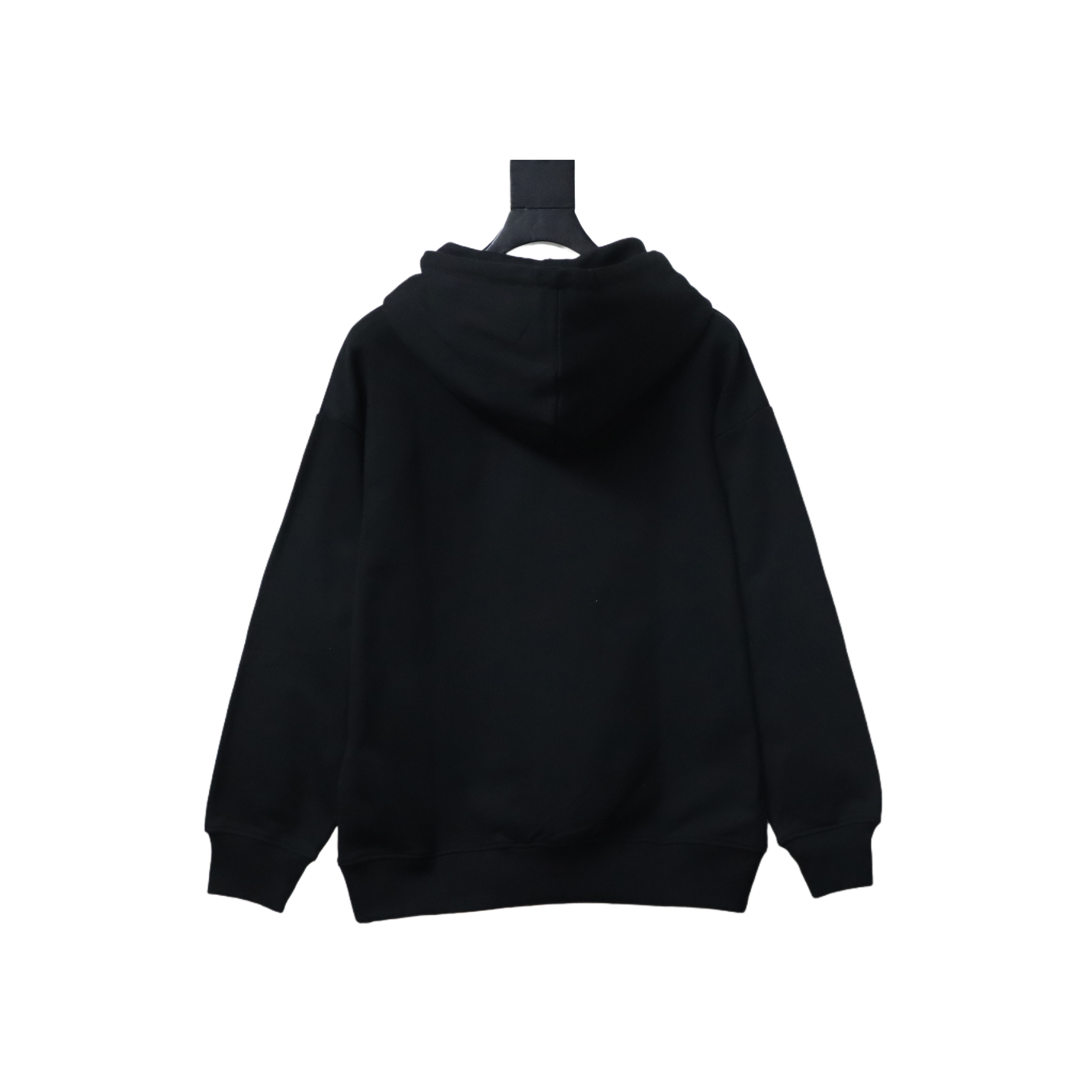 Burberry 25FW Warhorse Check Logo Embroidered Hoodie Black