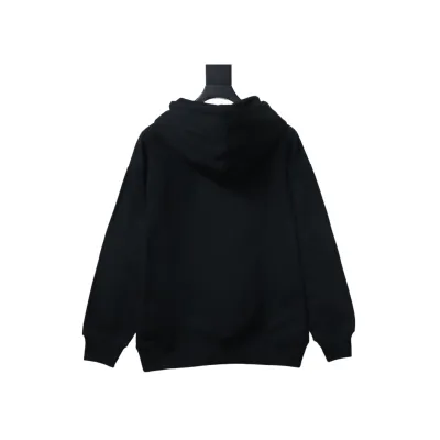 Burberry 25FW Warhorse Check Logo Embroidered Hoodie Black 02