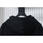 Burberry 25FW Warhorse Check Logo Embroidered Hoodie Black