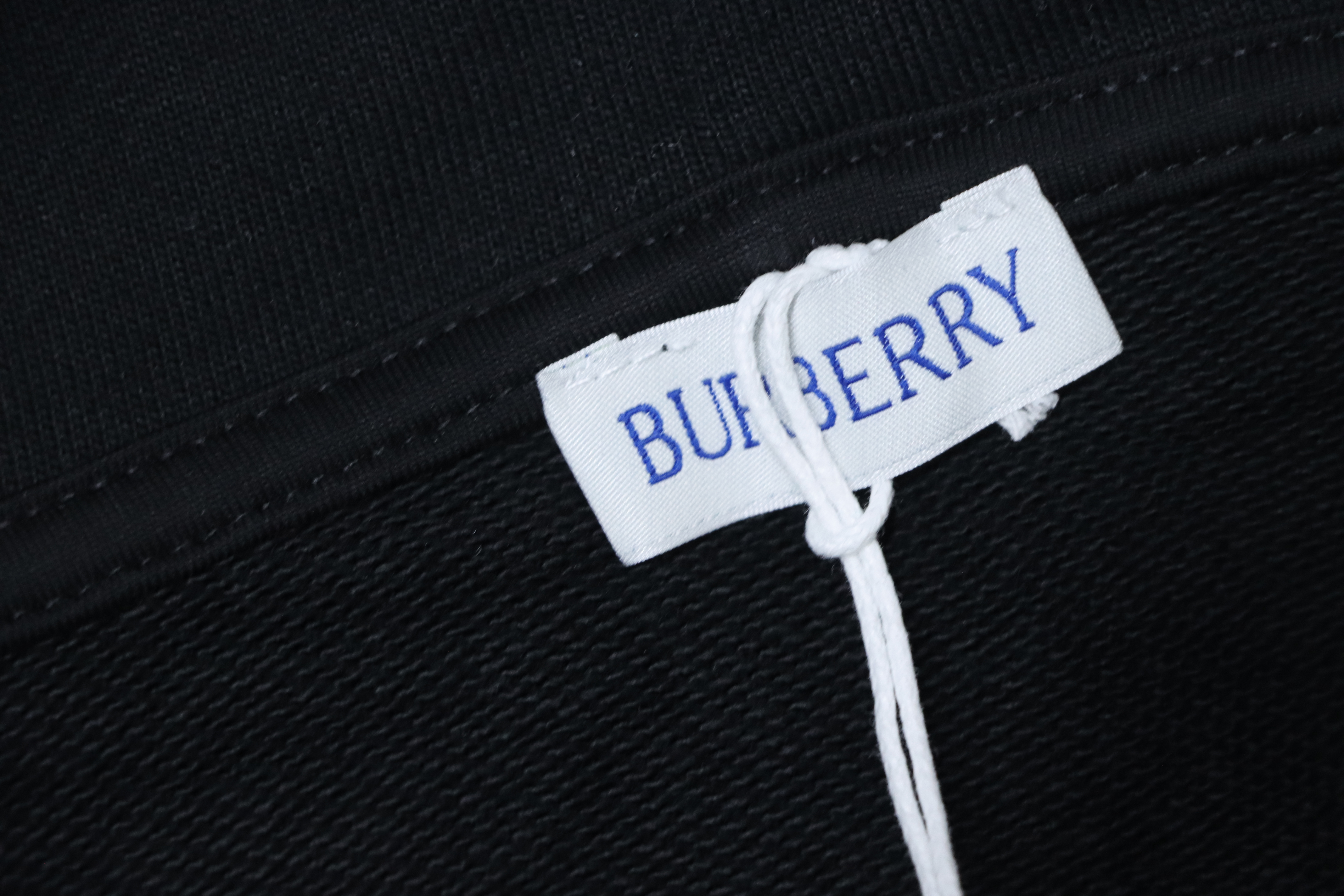 Burberry 25FW Warhorse Check Logo Embroidered Hoodie Black