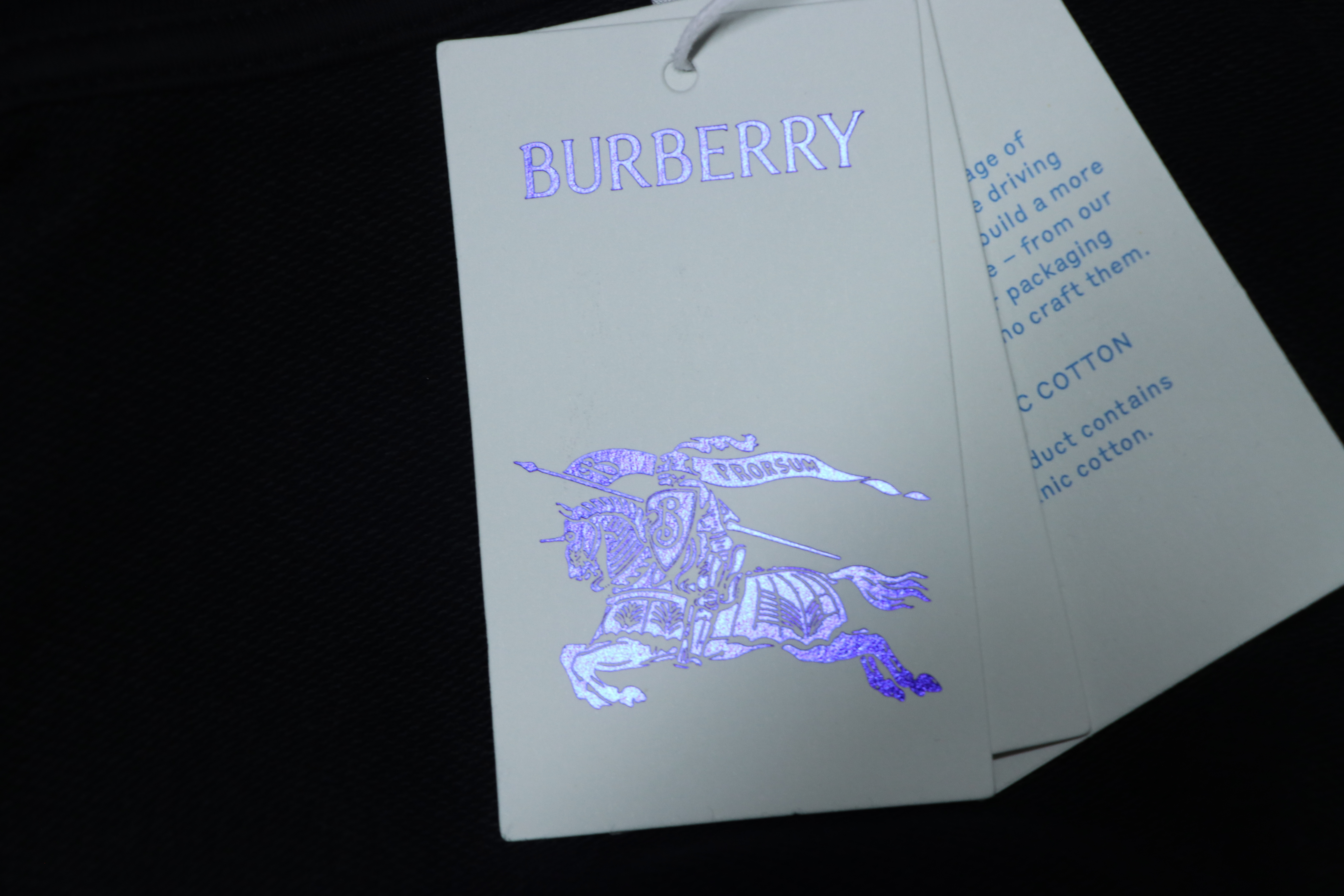 Burberry 25FW Warhorse Check Logo Embroidered Hoodie Black