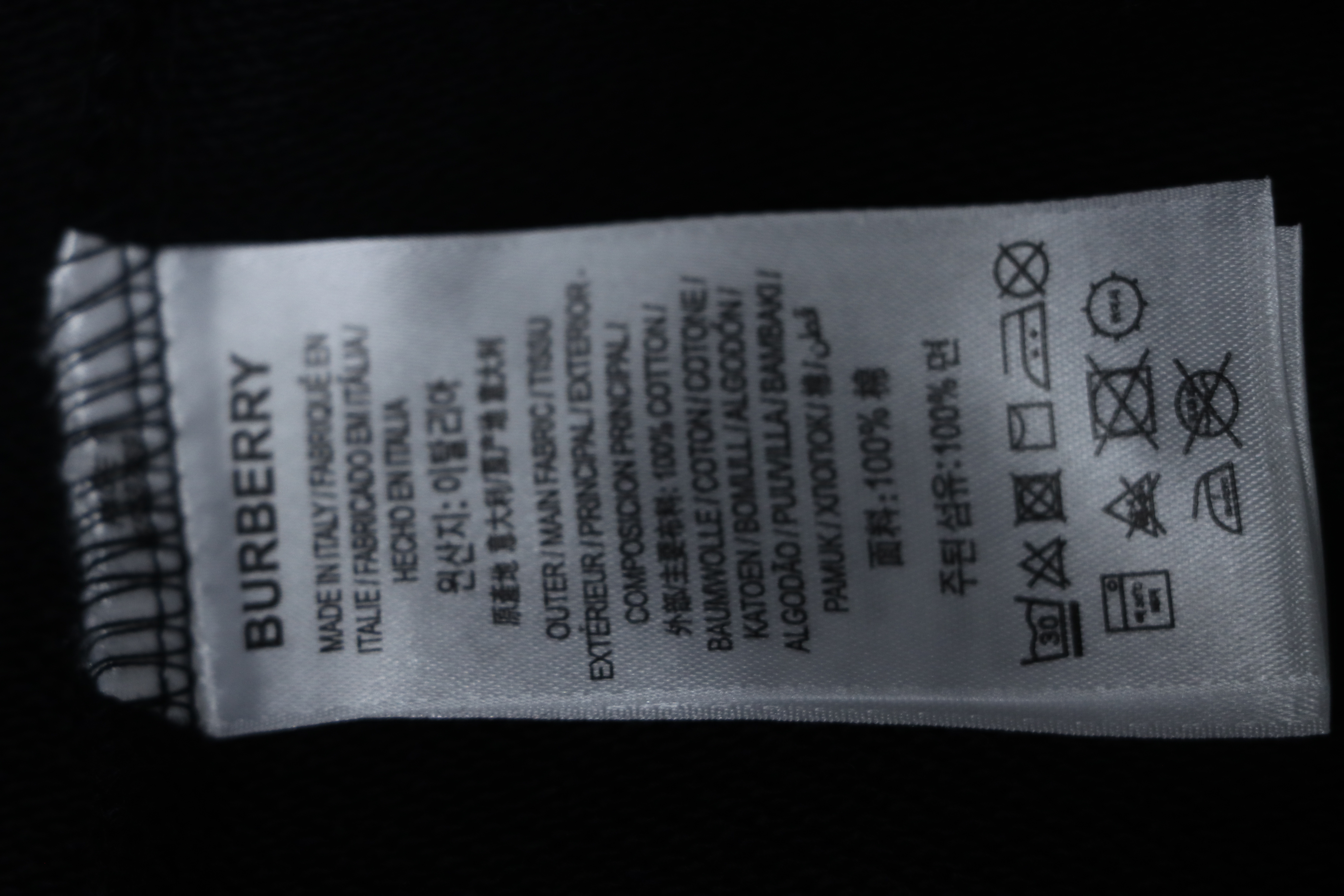 Burberry 25FW Warhorse Check Logo Embroidered Hoodie Black