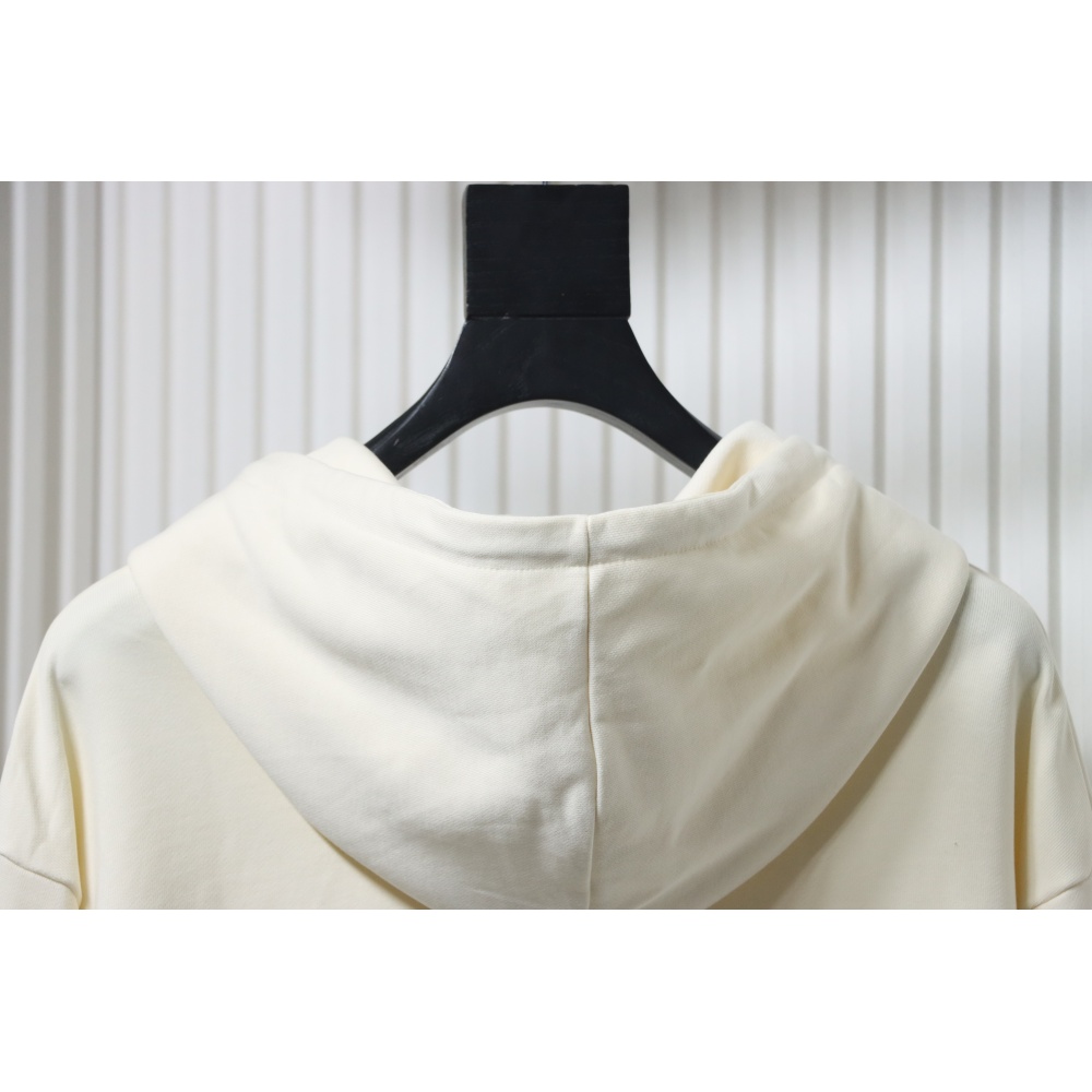 Burberry 25FW Warhorse Check Logo Embroidered Hoodie White