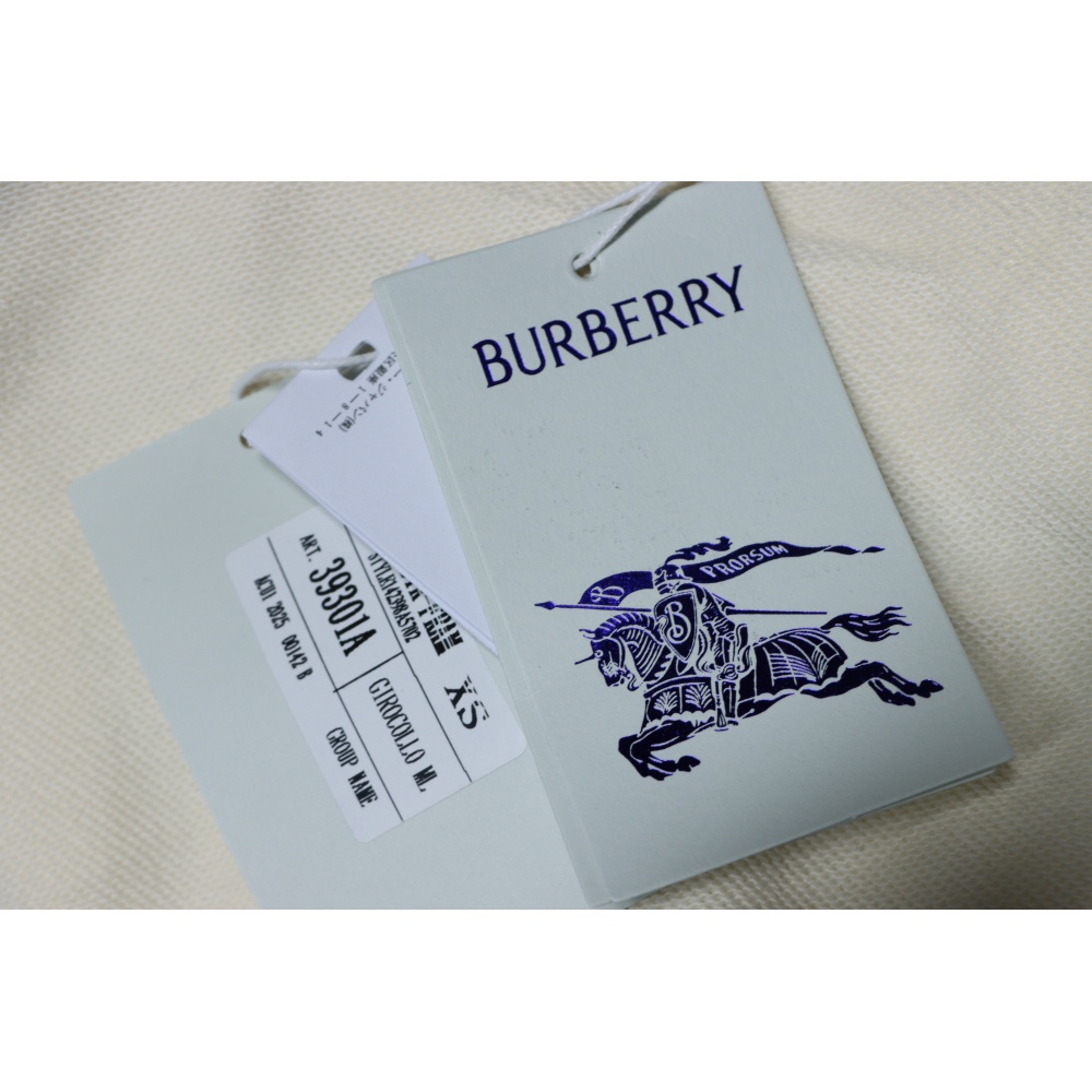 Burberry 25FW Warhorse Check Logo Embroidered Hoodie White