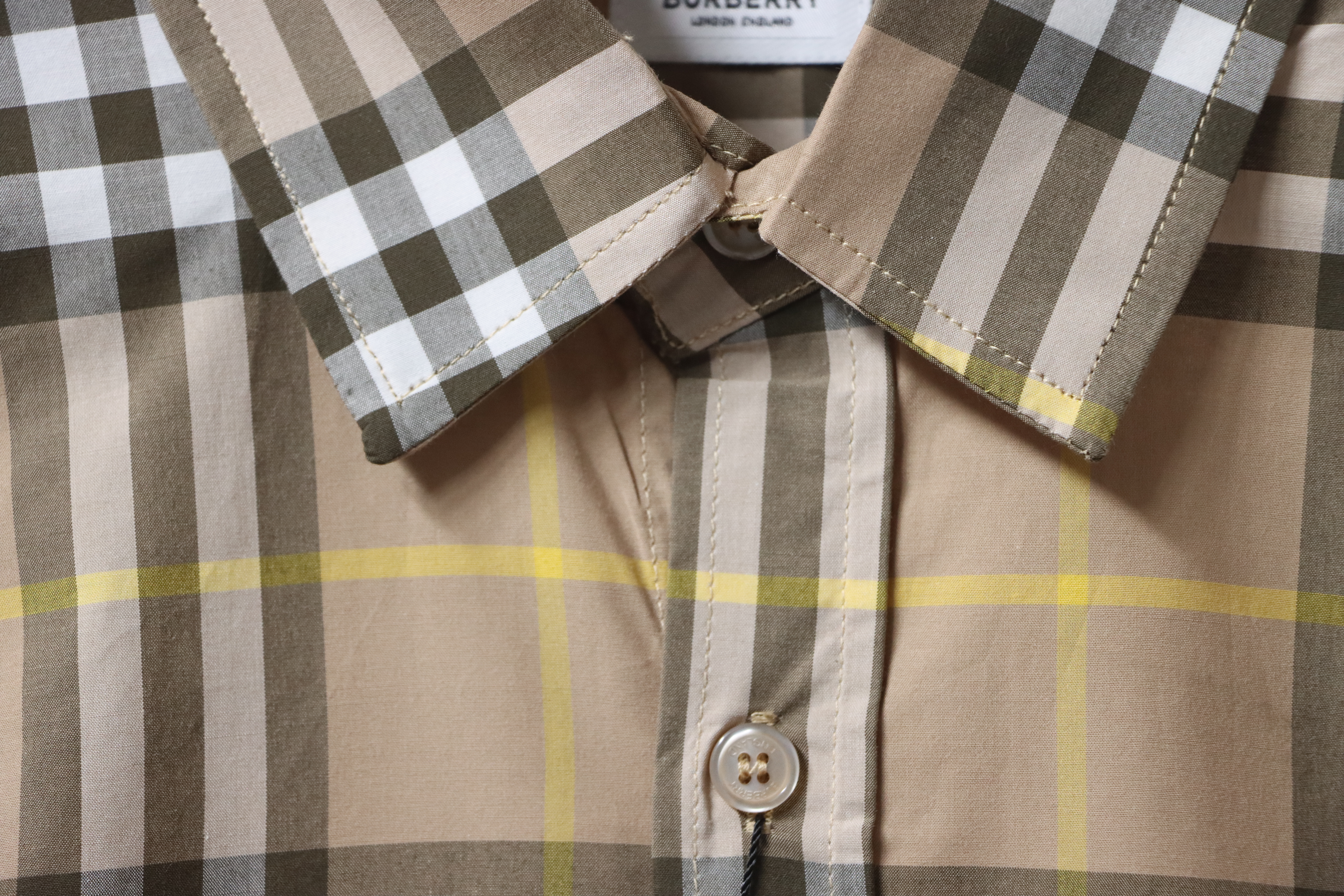 Burberry 25ss New Striped Shirt Brown