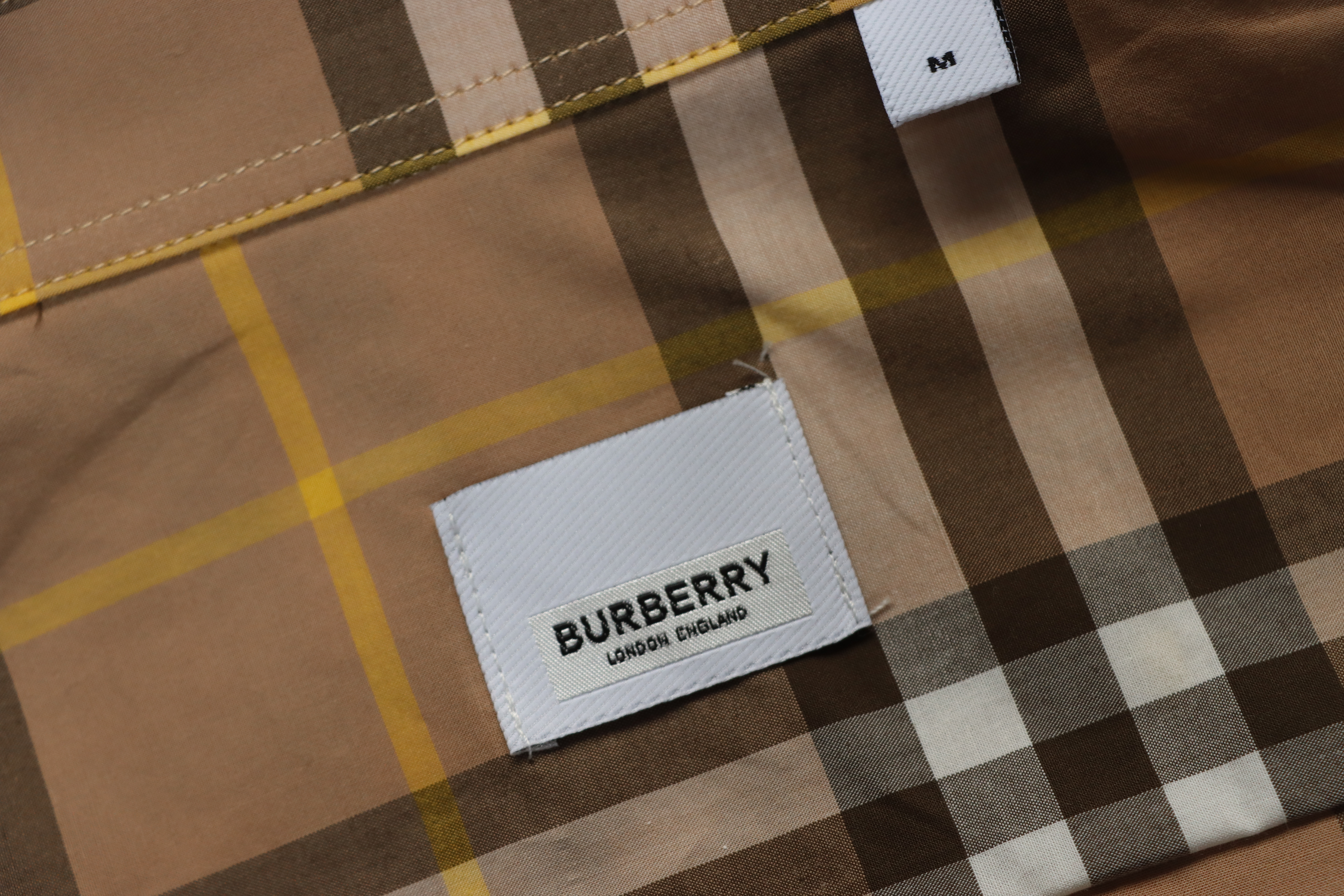 Burberry 25ss New Striped Shirt Brown