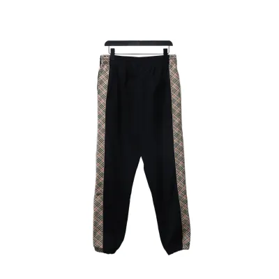 Burberry Diamond-patterned Webbing Pants Black 02