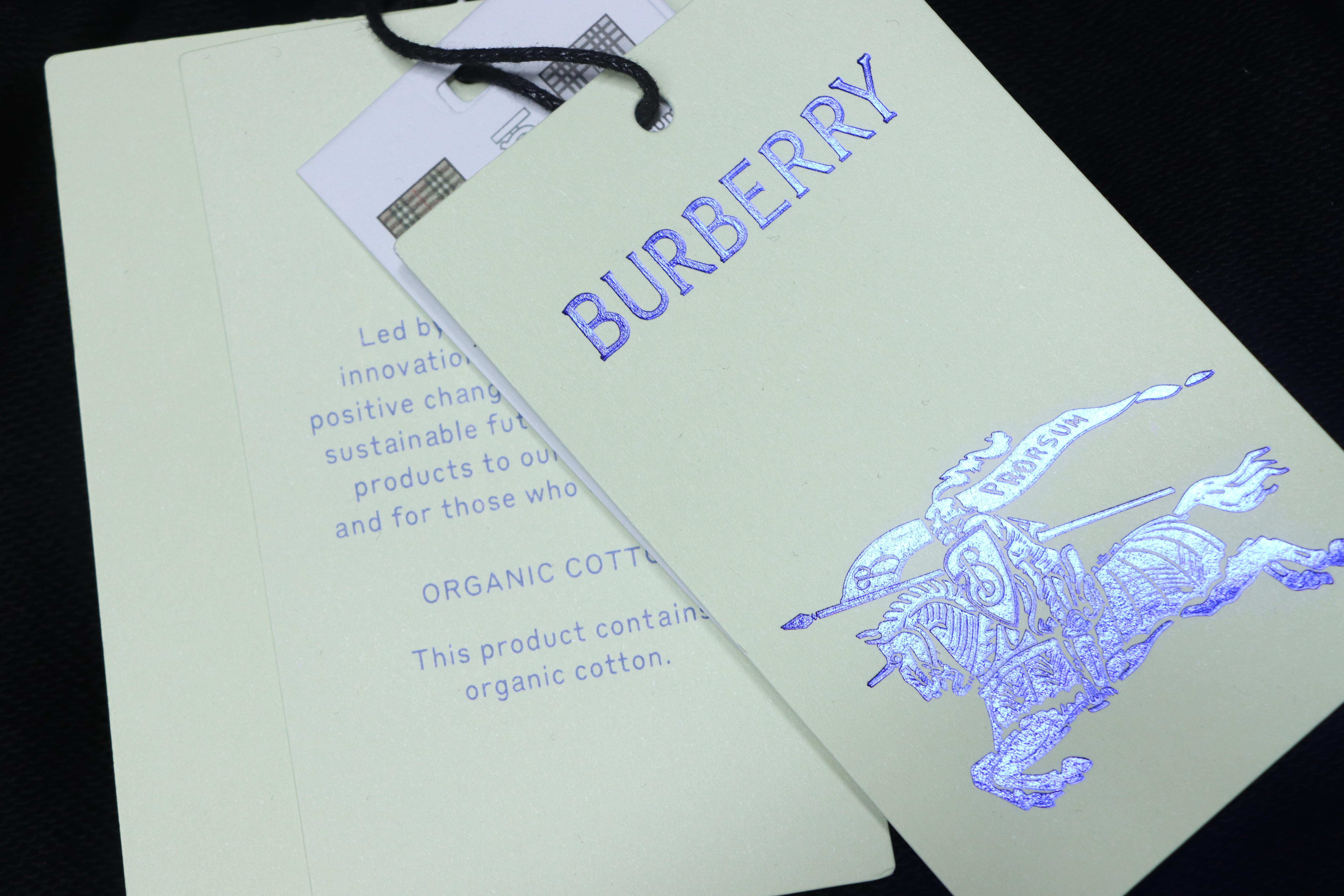 Burberry Diamond-patterned Webbing Pants Black