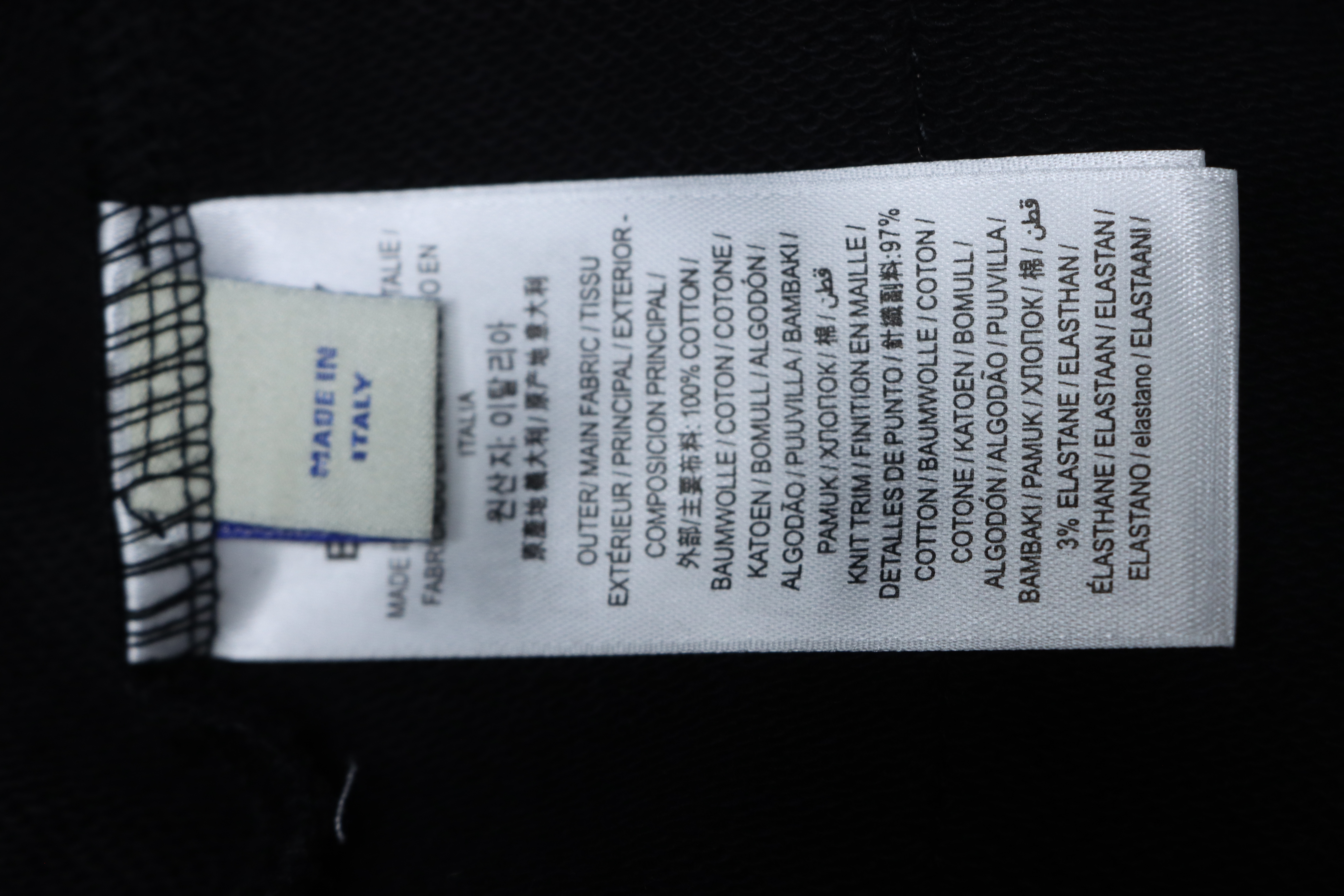 Burberry Diamond-patterned Webbing Pants Black