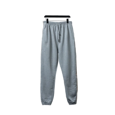 Burberry Diamond-patterned Webbing Pants Grey 01