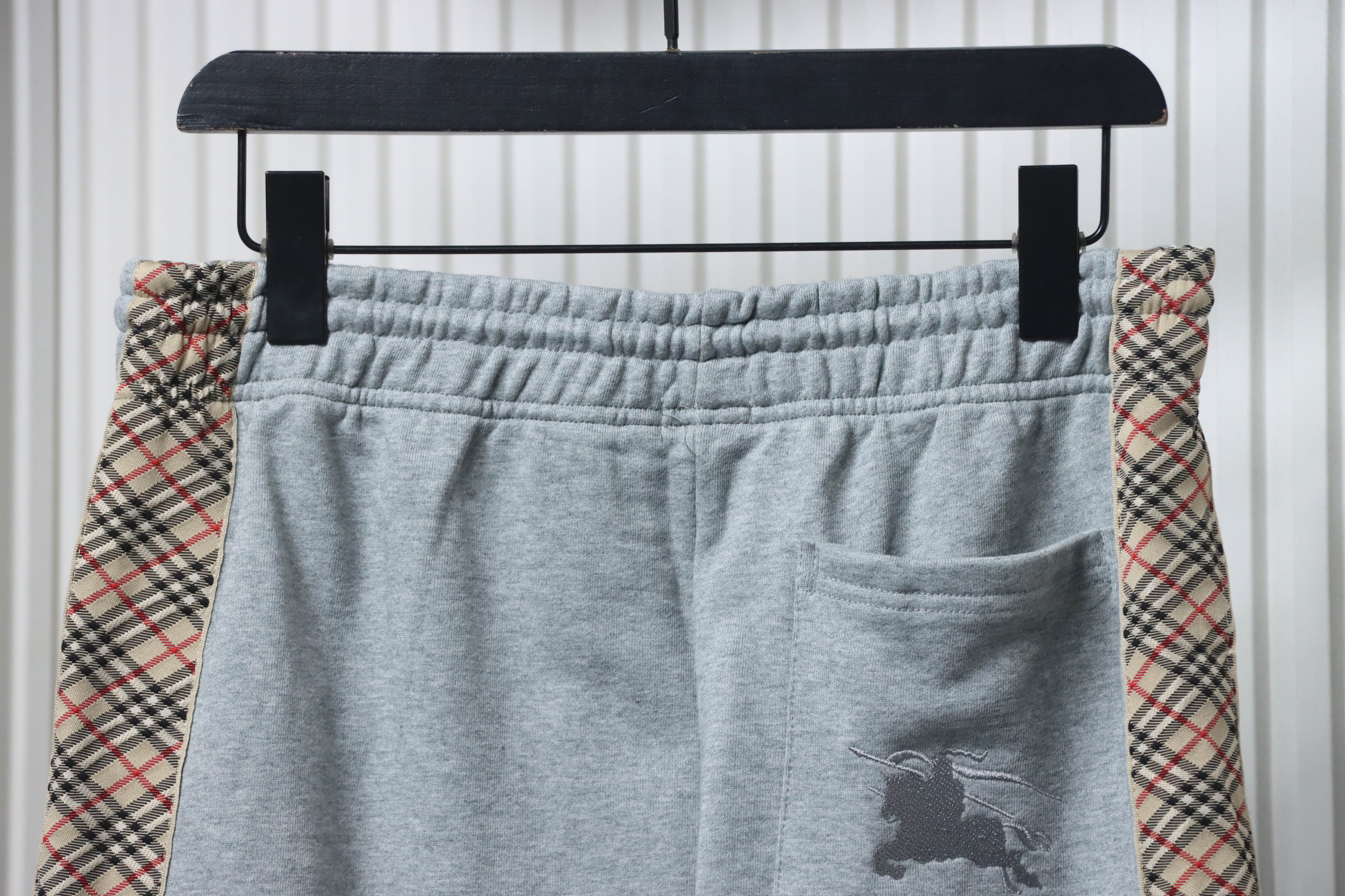 Burberry Diamond-patterned Webbing Pants Grey