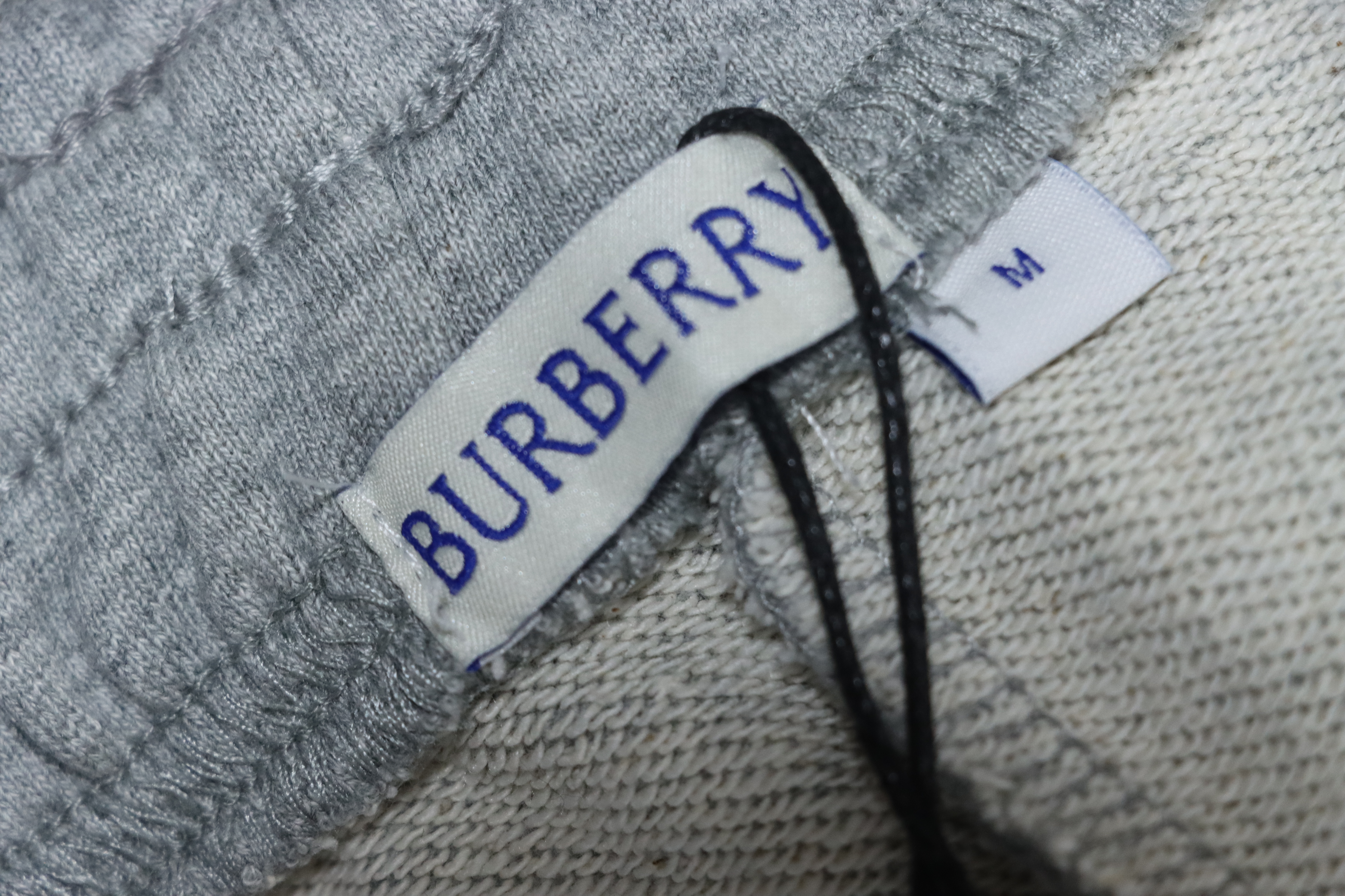 Burberry Diamond-patterned Webbing Pants Grey