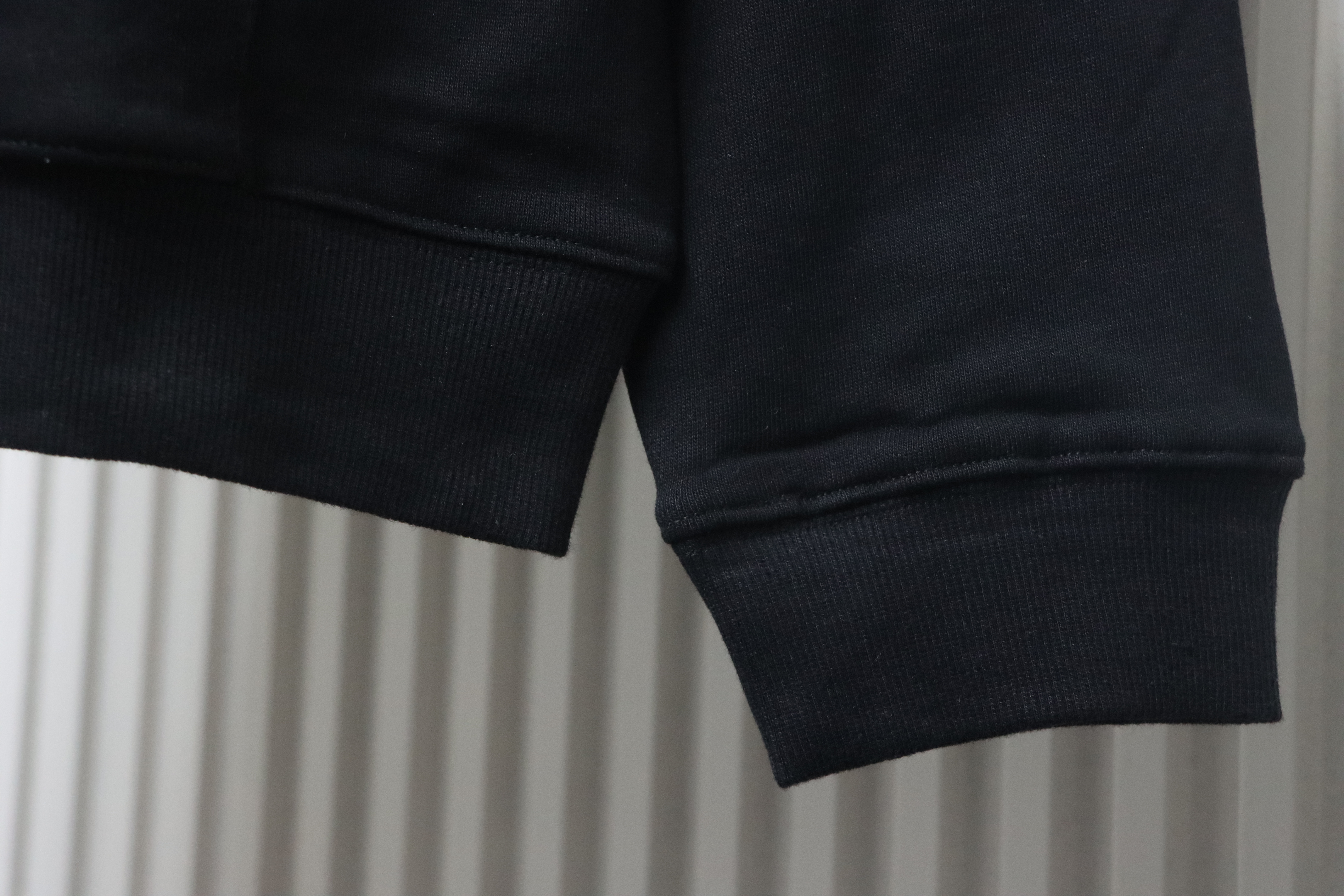 Burberry Logo Check Hooded Zip-Up Sweatshirt Black