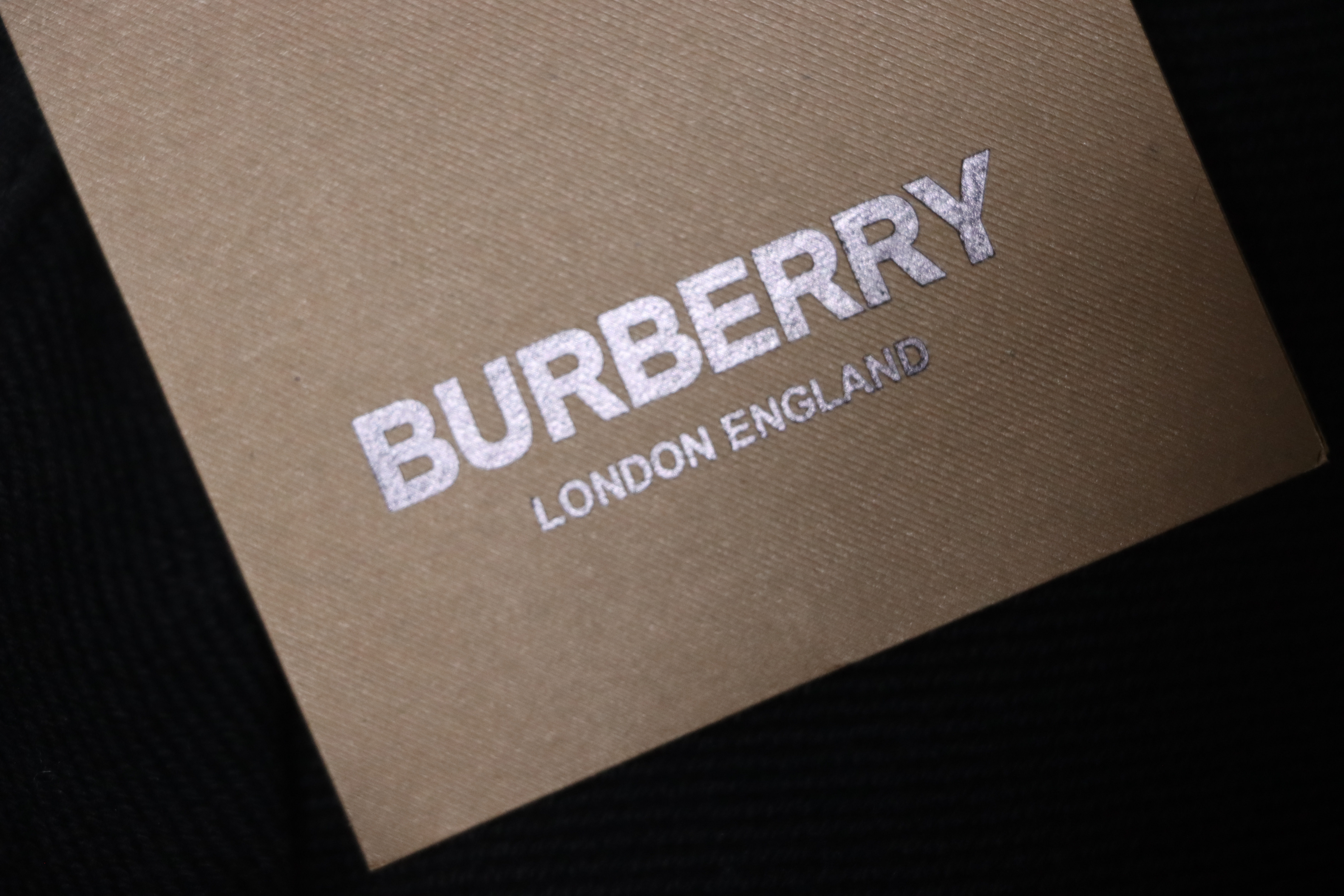 Burberry Logo Check Hooded Zip-Up Sweatshirt Black