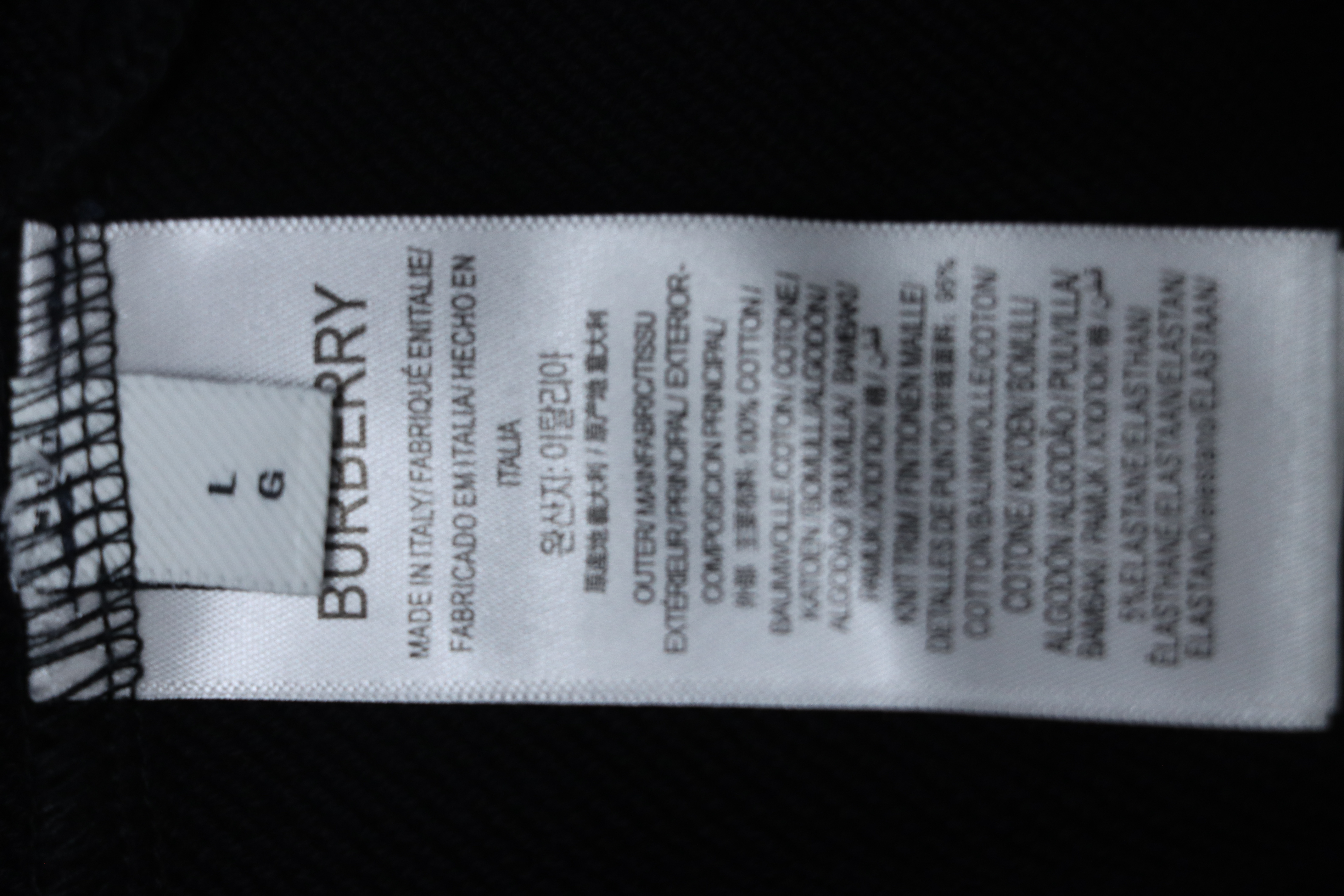 Burberry Logo Check Hooded Zip-Up Sweatshirt Black