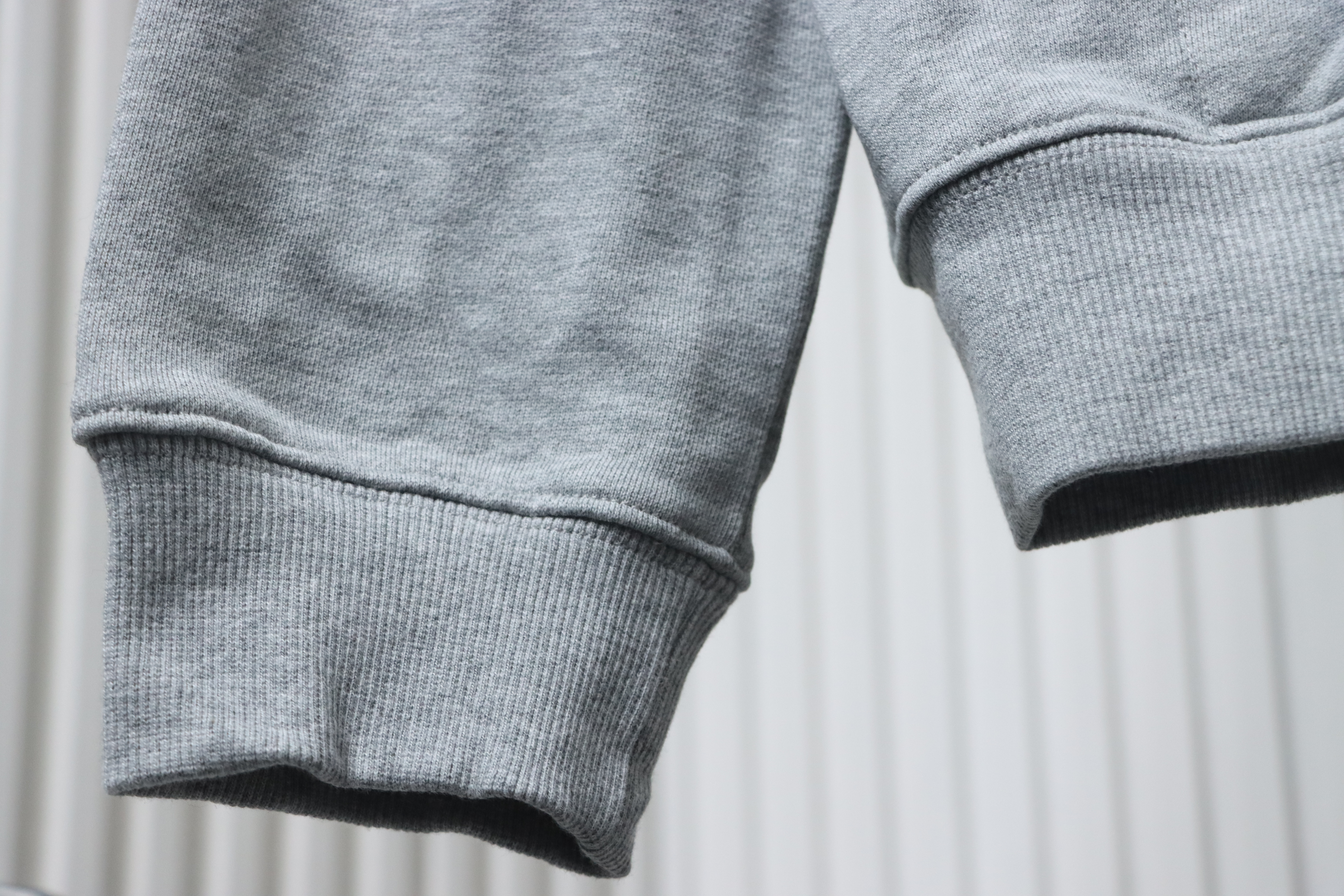 Burberry Logo Check Hooded Zip-Up Sweatshirt Grey