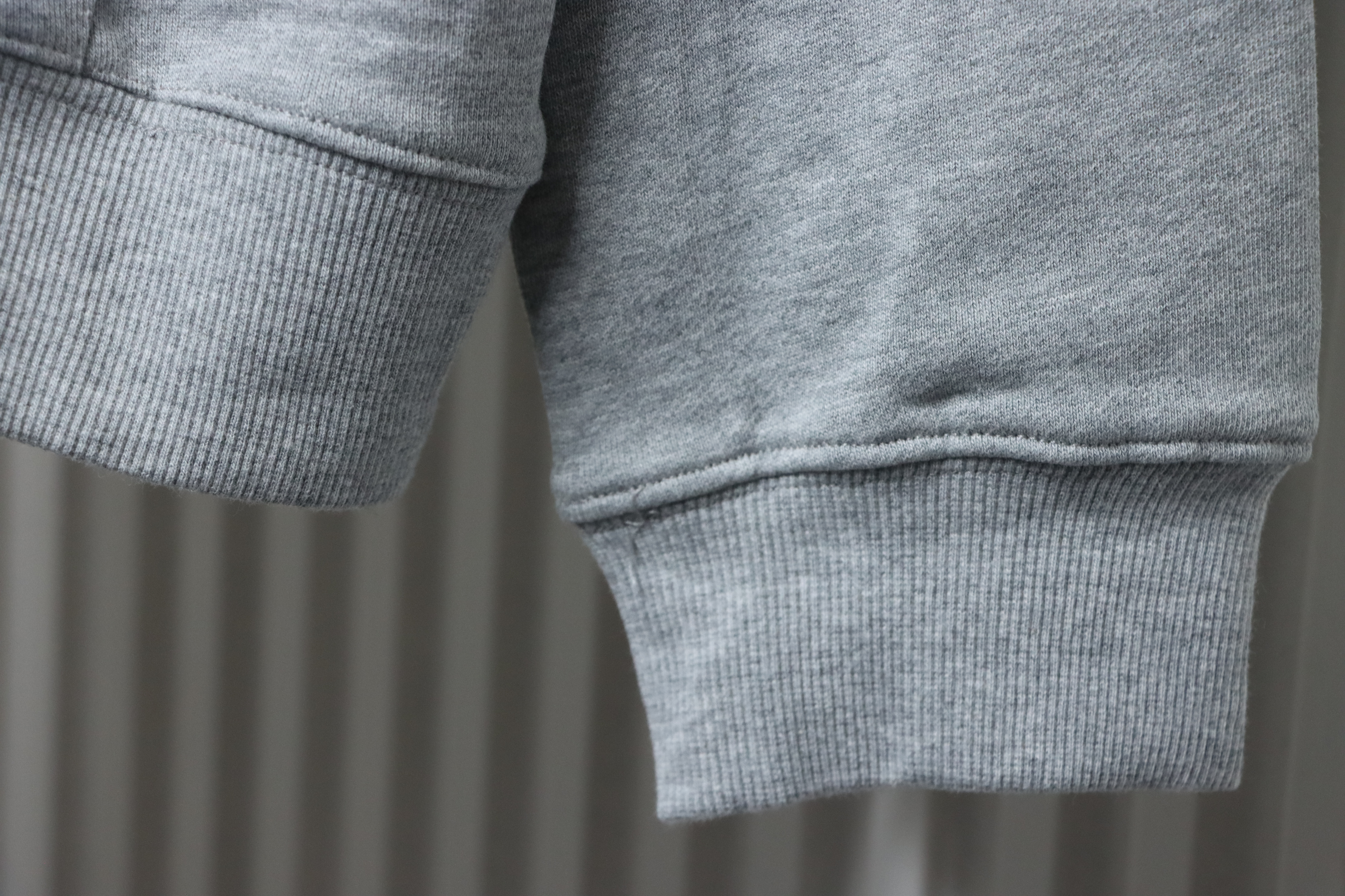 Burberry Logo Check Hooded Zip-Up Sweatshirt Grey