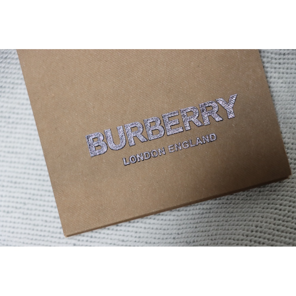 Burberry Logo Check Hooded Zip-Up Sweatshirt Grey