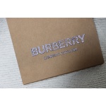Burberry Logo Check Hooded Zip-Up Sweatshirt Grey