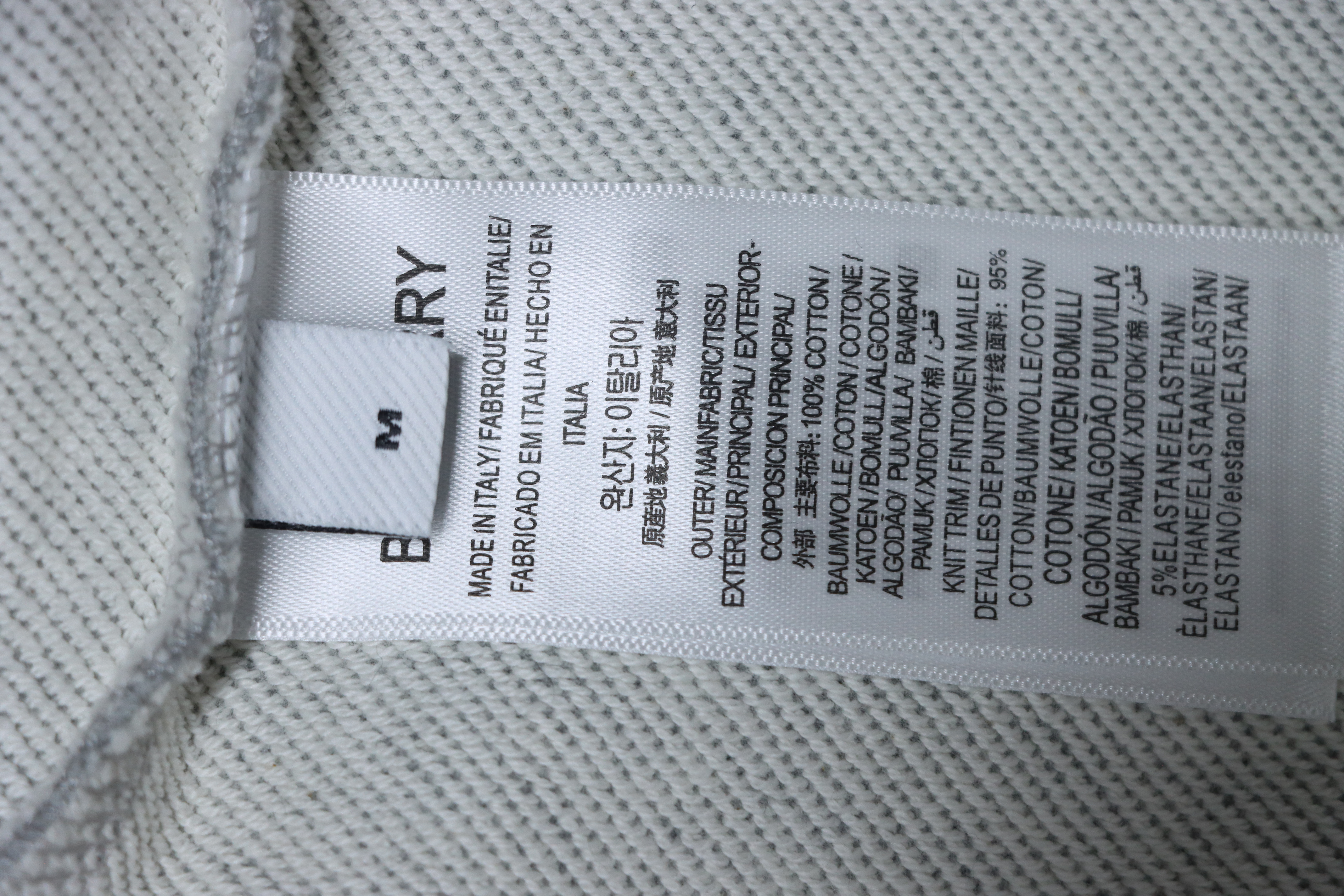 Burberry Logo Check Hooded Zip-Up Sweatshirt Grey