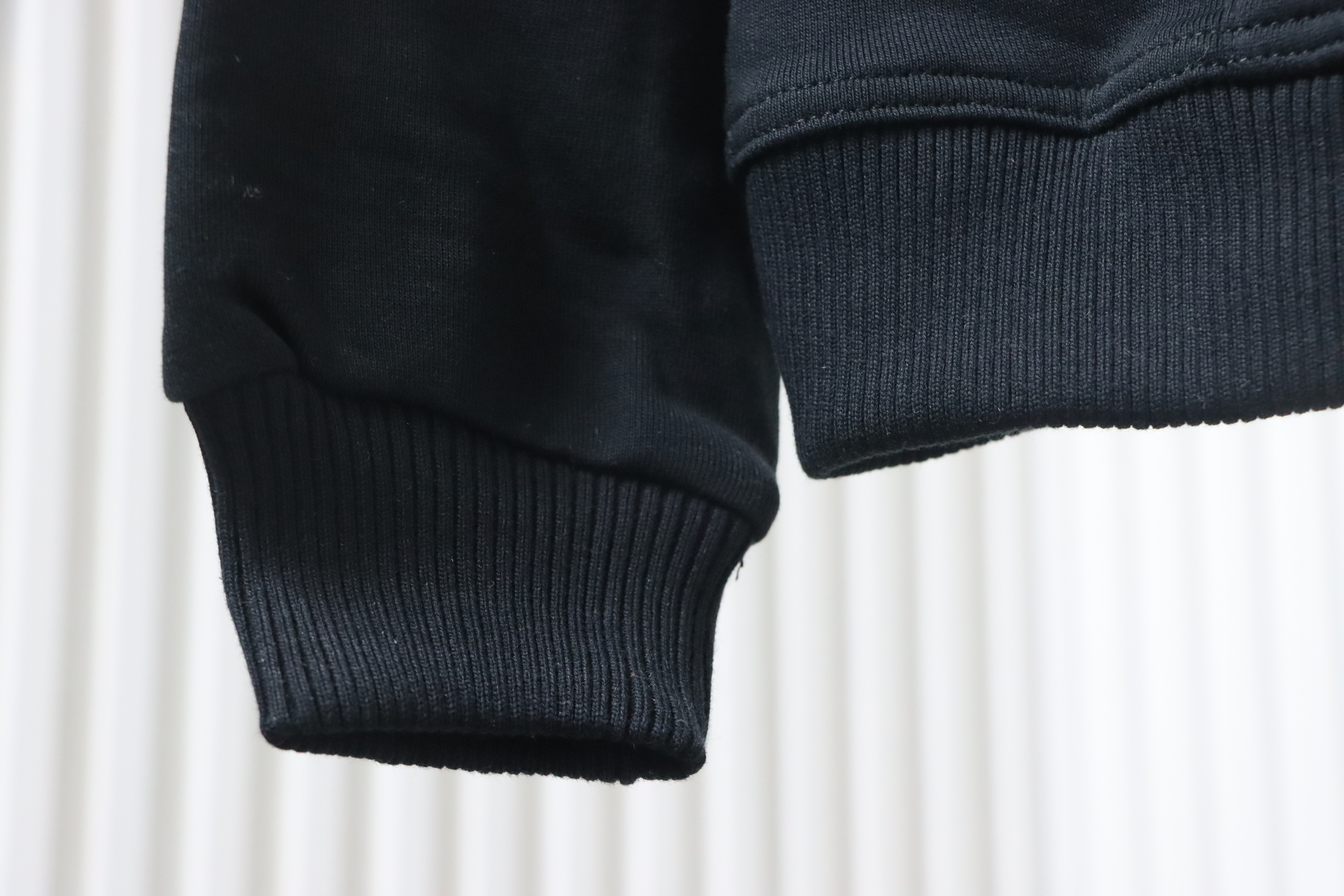 Burberry Plaid Panel Zip-Up Hooded Jacket Black