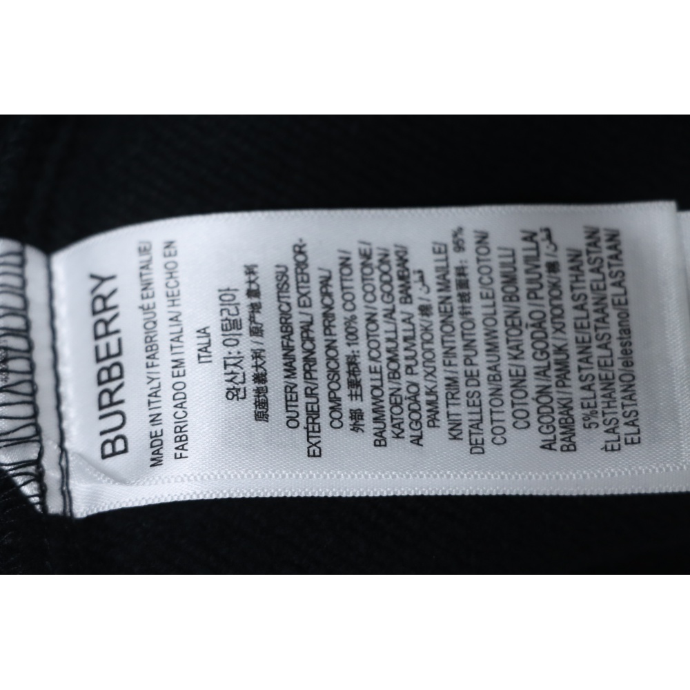 Burberry Plaid Panel Zip-Up Hooded Jacket Black