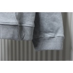 Burberry Plaid Panel Zip-Up Hooded Jacket Grey