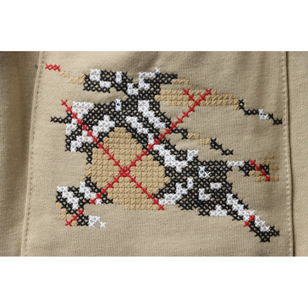 Burberry Warhorse Cross-Stitch Set Casual Pants Brown