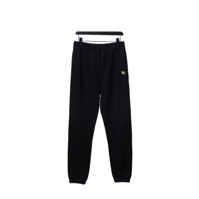 Burberry Warhorse Cross-Stitch Set Casual Pants Black 01