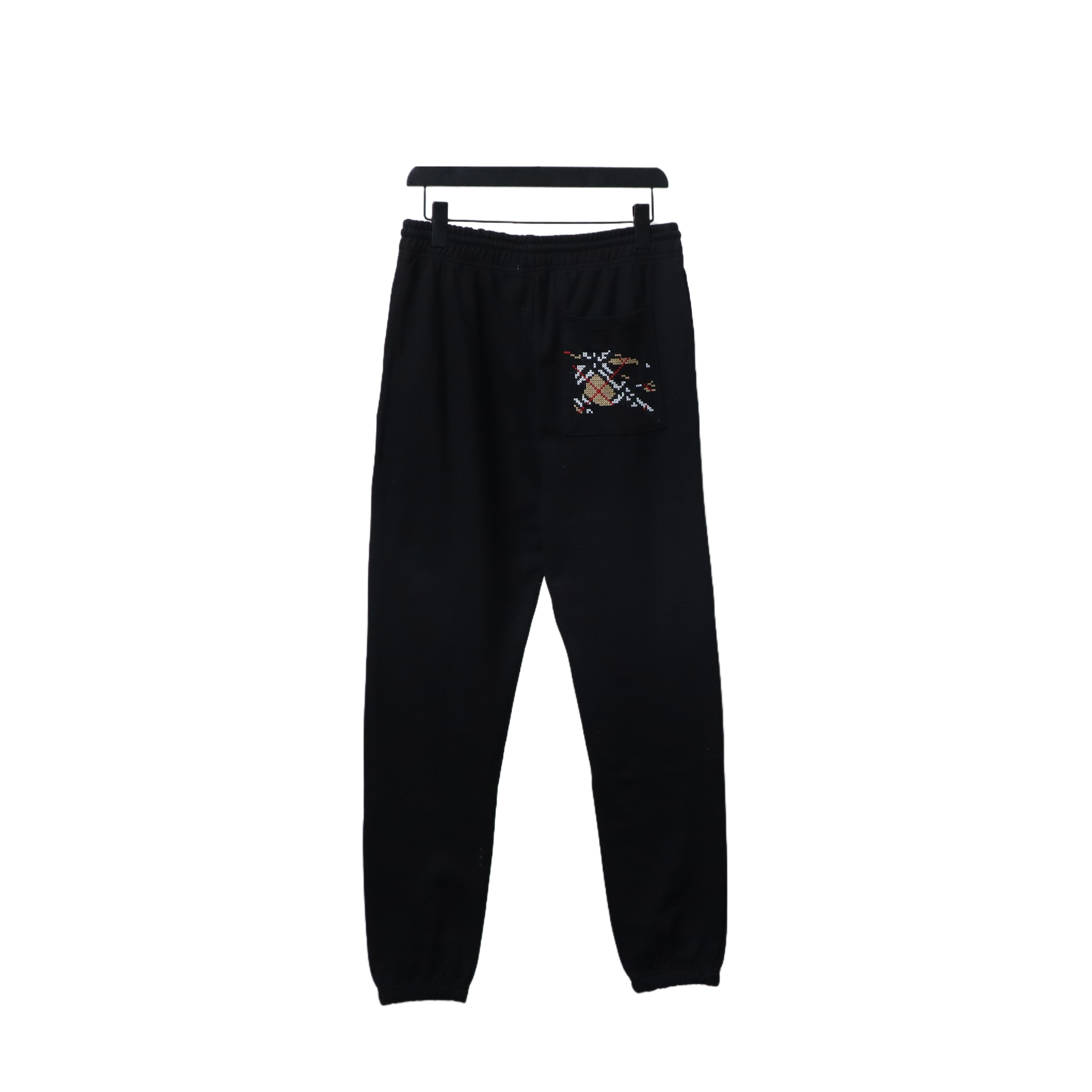 Burberry Warhorse Cross-Stitch Set Casual Pants Black