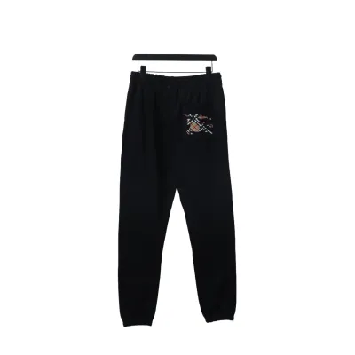 Burberry Warhorse Cross-Stitch Set Casual Pants Black 02