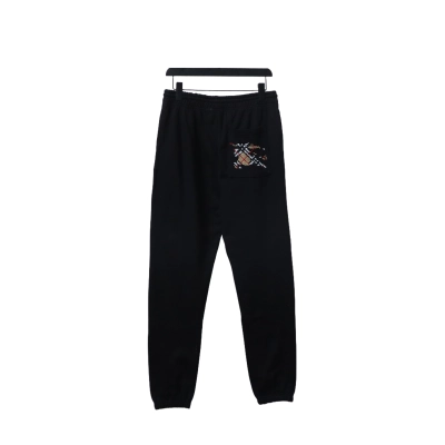 Burberry Warhorse Cross-Stitch Set Casual Pants Black 02