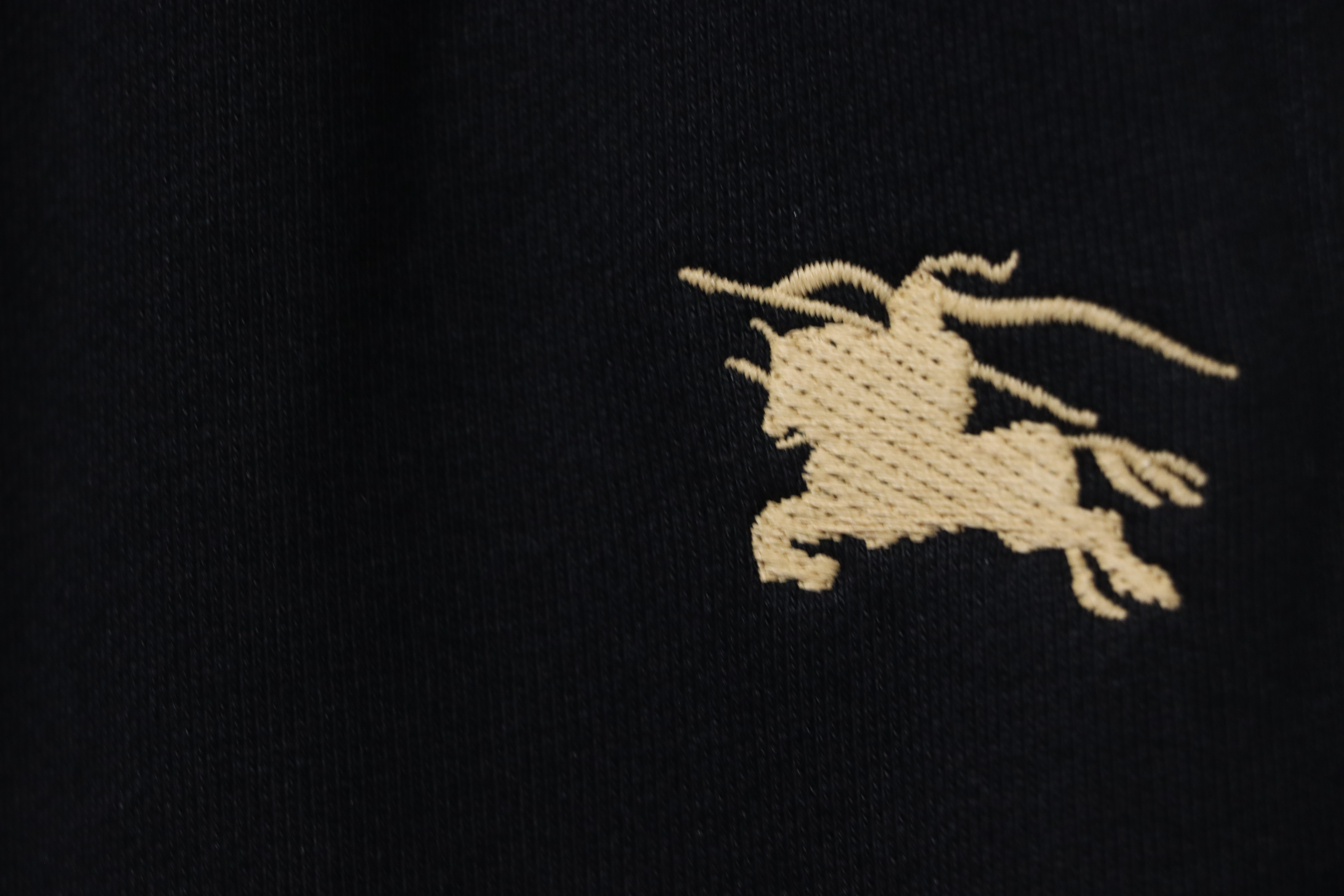 Burberry Warhorse Cross-Stitch Set Casual Pants Black