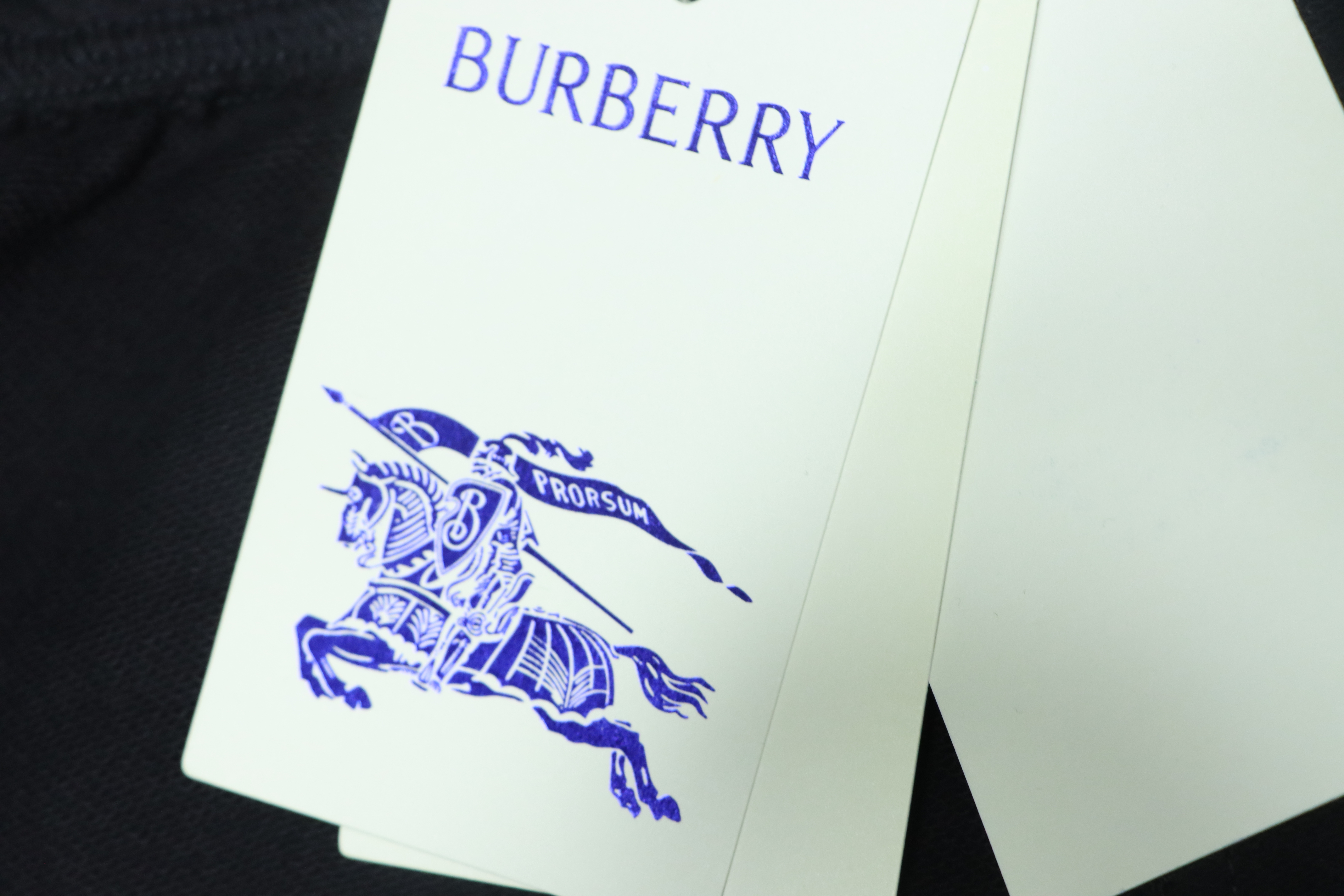 Burberry Warhorse Cross-Stitch Set Casual Pants Black