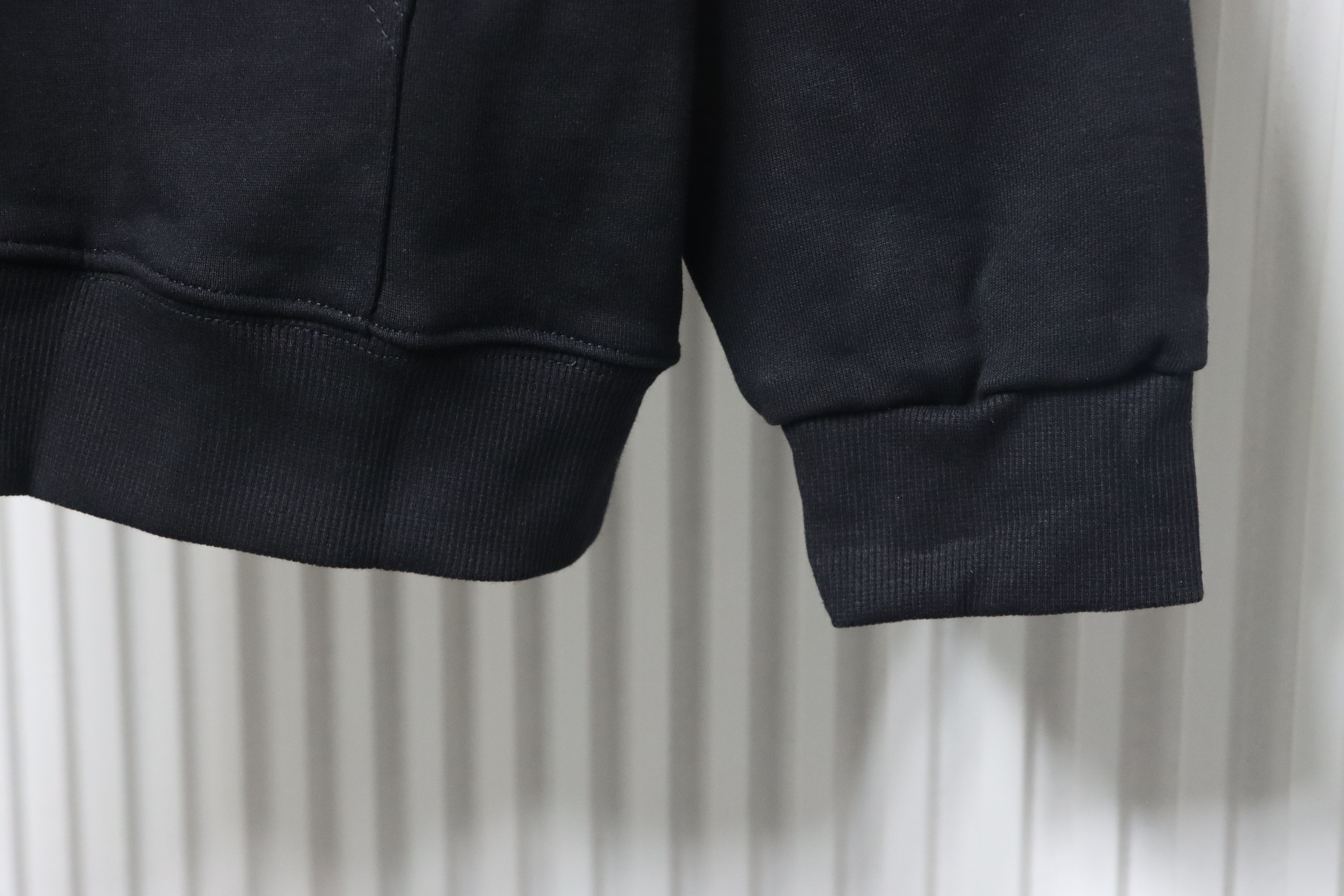 Burberry Warhorse Cross-Stitch Zippered Hooded Jacket Black