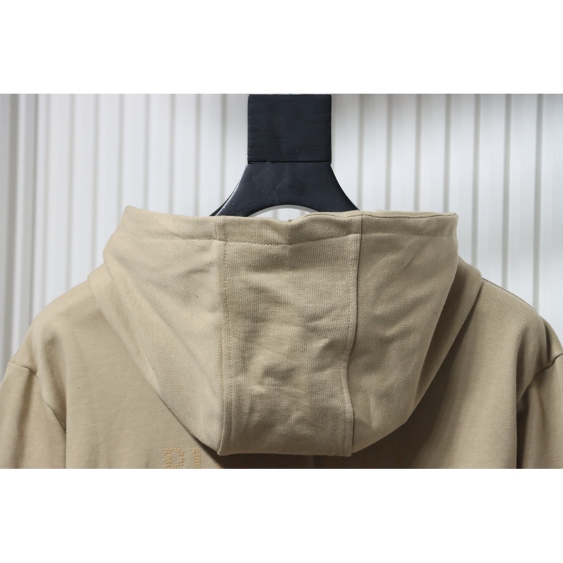 Burberry Warhorse Cross-Stitch Zippered Hooded Jacket Brown