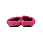 Balenciaga Cities Paris Furry Slide Bright Red