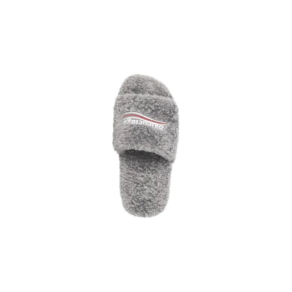 Balenciaga Furry Slide Grey （QC needs at least 5 days or more）