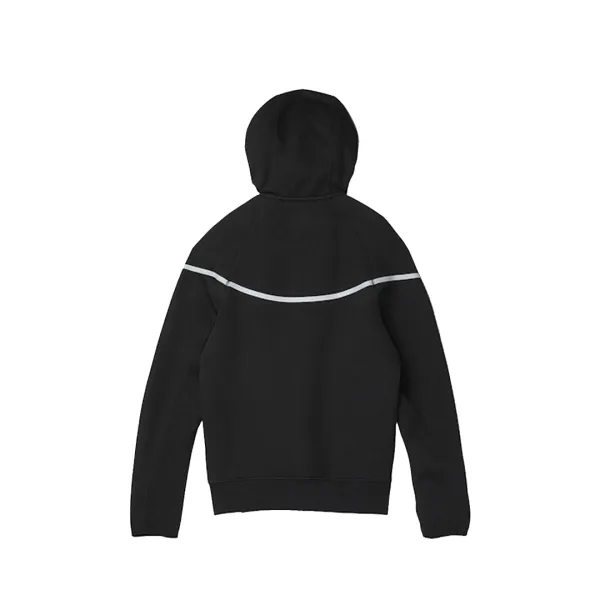 Nike Sportswear Tech Fleece Full Zip Hoodie & Joggers Reflective Details Set Black Bemis Silver