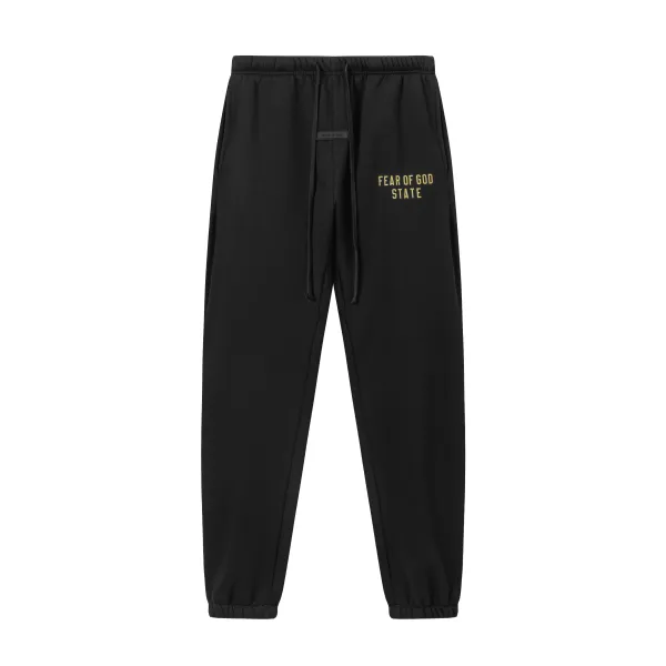 Fear of God Essentials Fleece Hoodie & Sweatpant Set FG318#948 Black