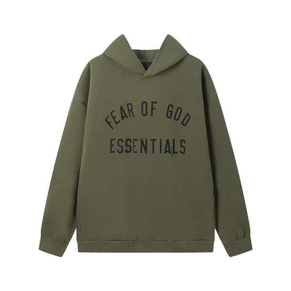 Fear of God Essentials Fleece II Hoodie & Sweatpant Set FG320#949 Olive Green