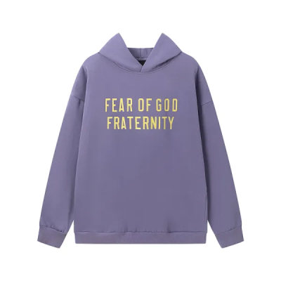Fear of God Essentials Heavy Fleece Hoodie & Sweatpant Set FG319#947 Lavender 02