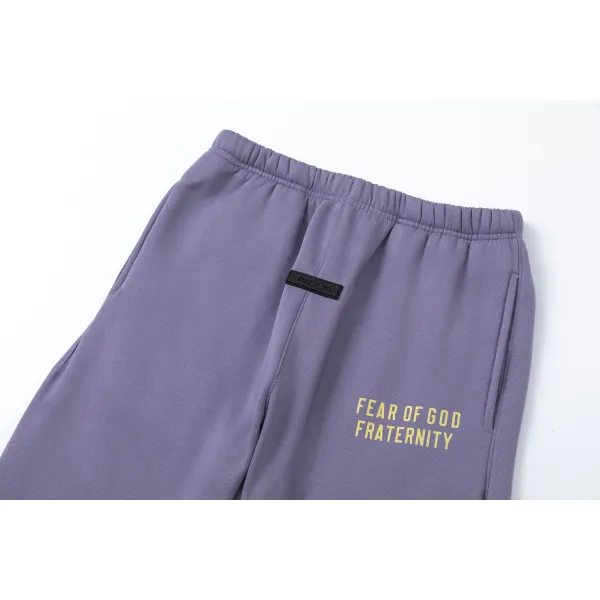 Fear of God Essentials Heavy Fleece Hoodie & Sweatpant Set FG319#947 Lavender
