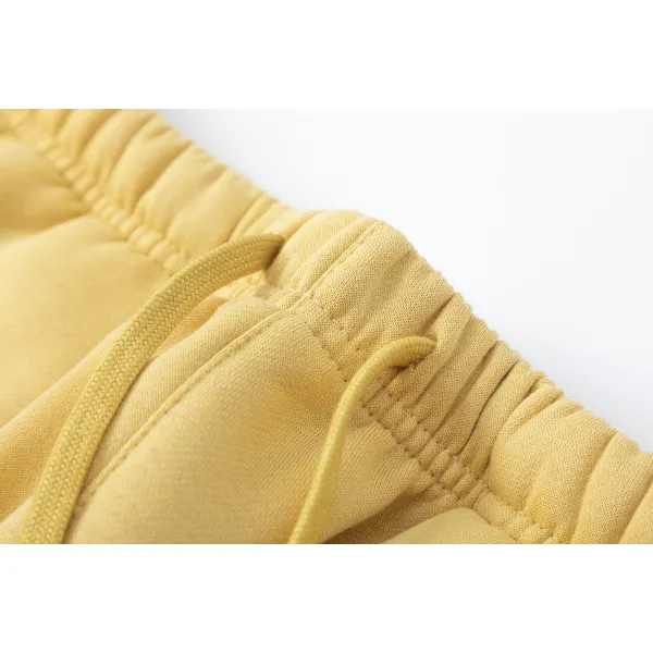 Fear of God Essentials Heavy Fleece Hoodie & Sweatpant Set FG321#946 Amber