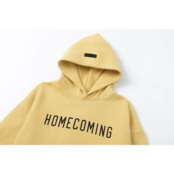 Fear of God Essentials Heavy Fleece Hoodie & Sweatpant Set FG321#946 Amber