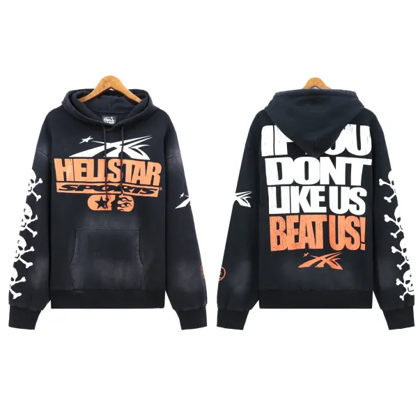 Hellstar If You Dont Like Us Beat Us Hoodie & Sweatpants Set #5653-8175 Black
