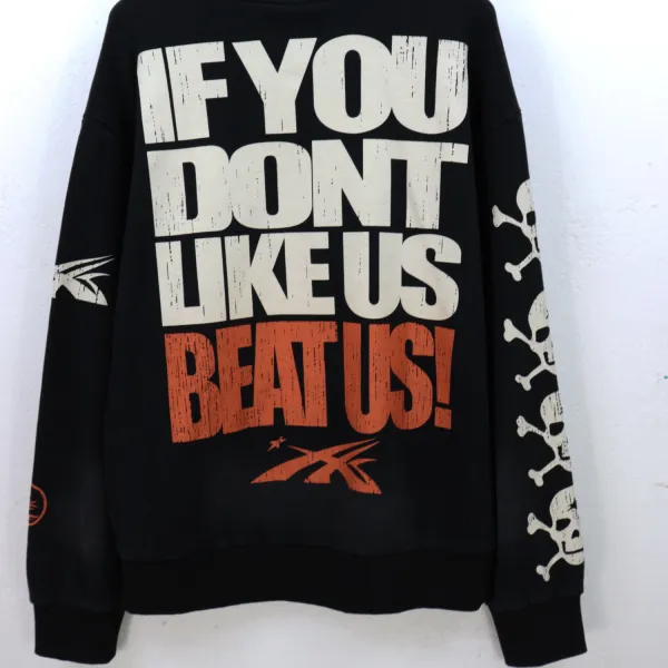 Hellstar If You Dont Like Us Beat Us Hoodie & Sweatpants Set #5653-8175 Black