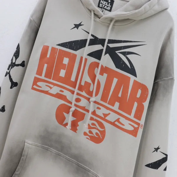 Hellstar If You Dont Like Us Beat Us Hoodie & Sweatpants Set #5653-8175 Grey