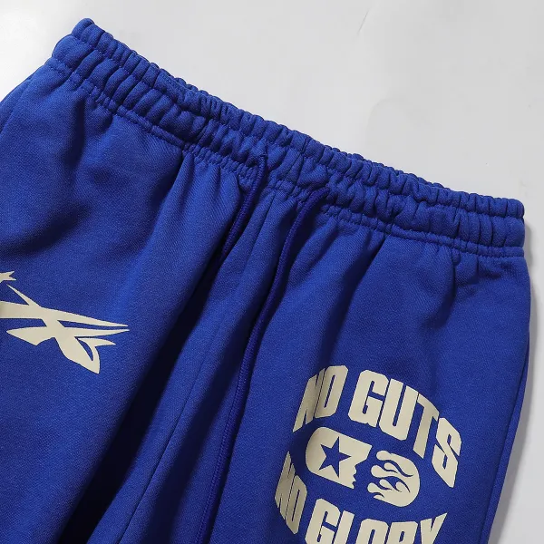 Hellstar No Guts No Glory Hoodie & Sweatpants Set #2223-2323 Blue