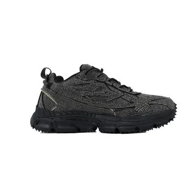 Off White Be Right Back Sneakers Black Glitter OMIA189S21 LEA004 1001 02